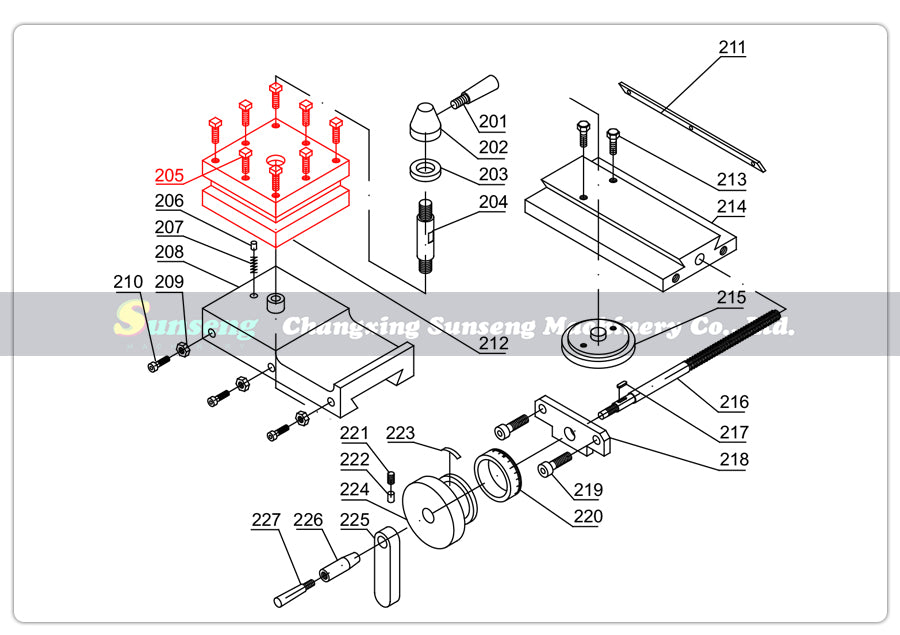 Square Tool Post Rest Metal Holder, Lathe Spare Parts For WM210V-212, BHC210, HS210, JY210V, CTC210