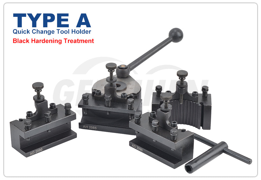 A-type European Quick-Change Tool Holder German-Style 20x20mm Lathe Fixture Set For 150-300mm Bed Swing