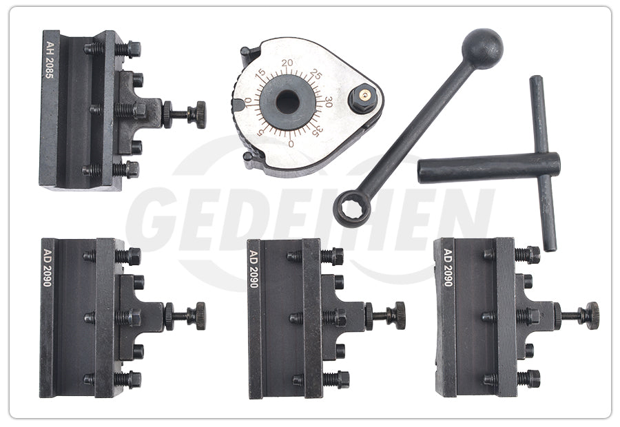 A-type European Quick-Change Tool Holder German-Style 20x20mm Lathe Fixture Set For 150-300mm Bed Swing